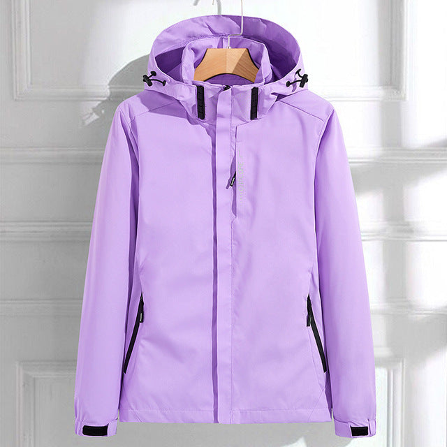 Della | Women's Hooded Softshell Waterproof Rain Jacket