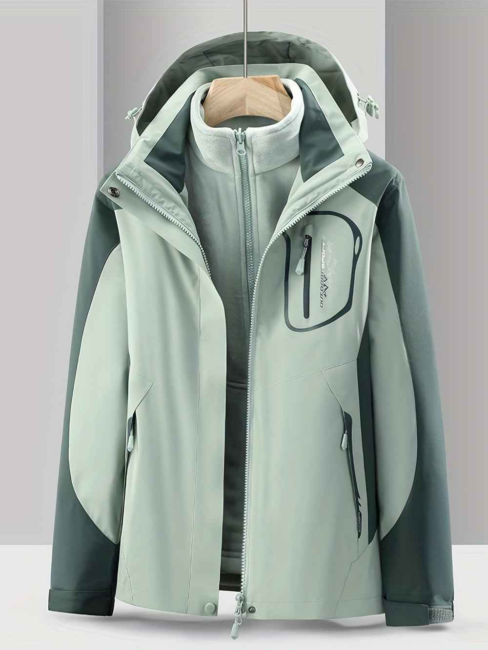Edith | Women's 3 In 1 Waterproof Rain Jacket Hooded