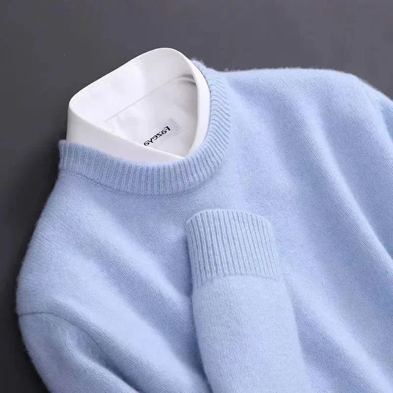 Elias | Men's Wool Sweater Knitted Fine Knit