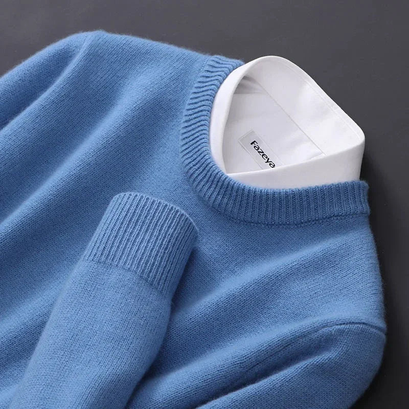 Elias | Men's Wool Sweater Knitted Fine Knit