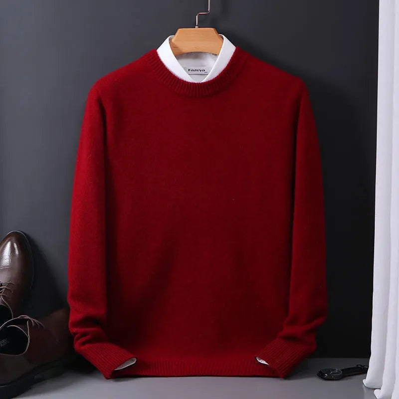 Elias | Men's Wool Sweater Knitted Fine Knit