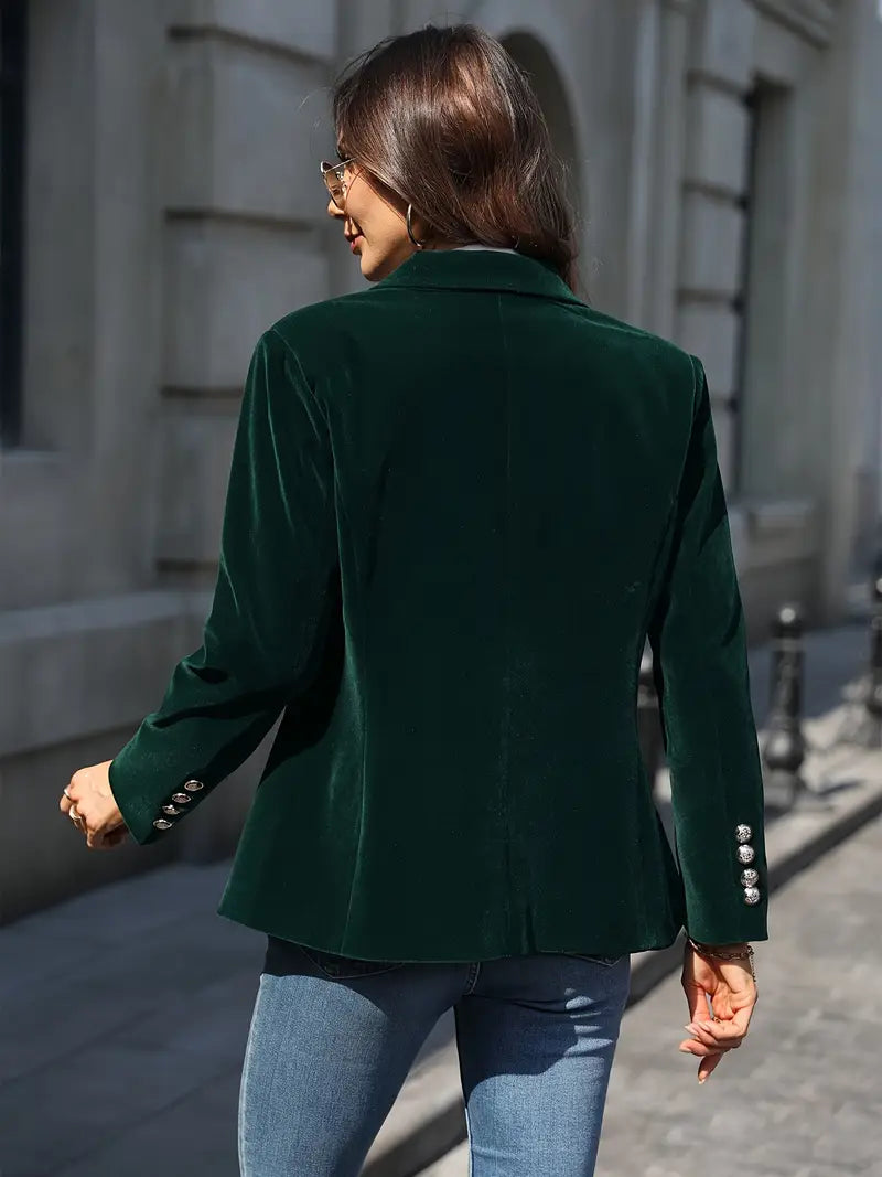 Eloise | Women's Velvet Blazer Fitted Tailored