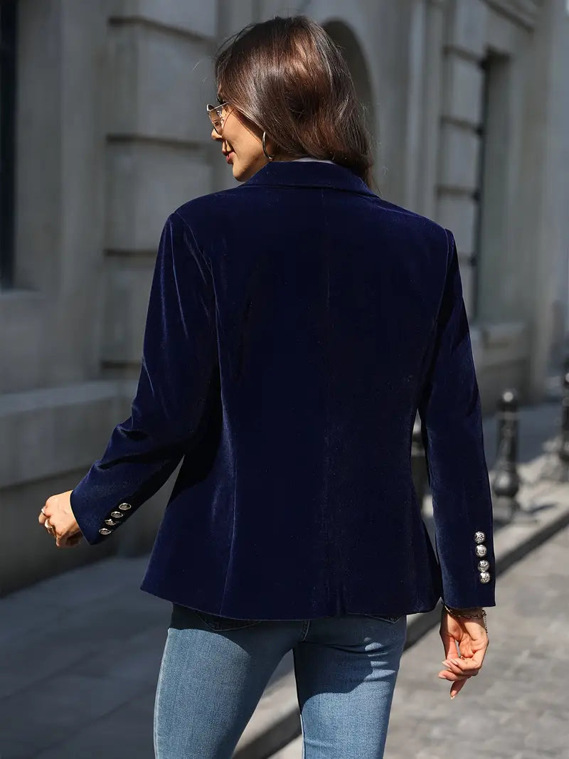 Eloise | Women's Velvet Blazer Fitted Tailored