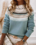 Eulalia | Women's Fair Isle Nordic Knitted Sweater