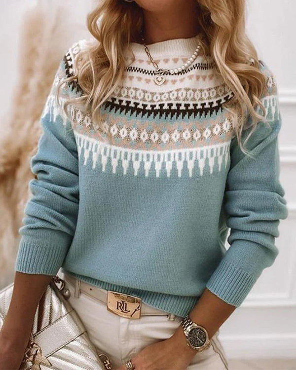 Eulalia | Women's Fair Isle Nordic Knitted Sweater