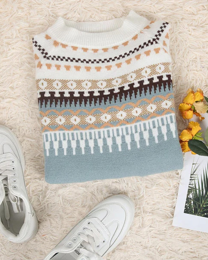 Eulalia | Women's Fair Isle Nordic Knitted Sweater
