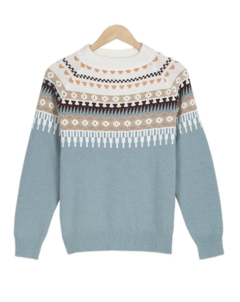 Eulalia | Women's Fair Isle Nordic Knitted Sweater