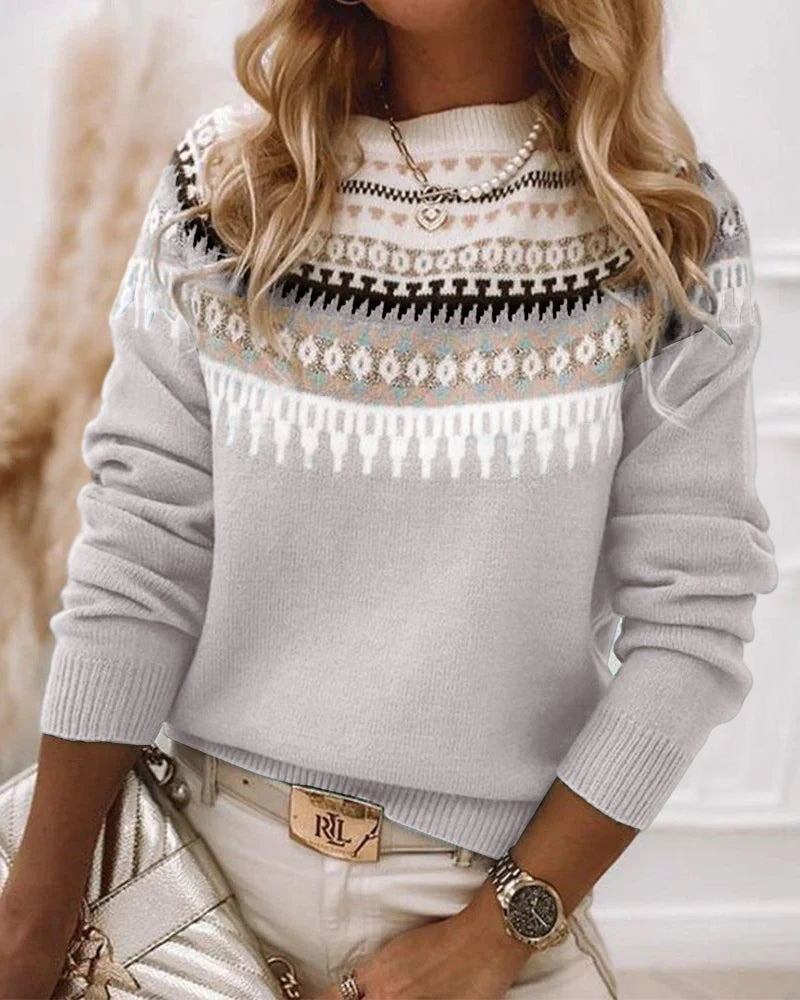 Eulalia | Women's Fair Isle Nordic Knitted Sweater