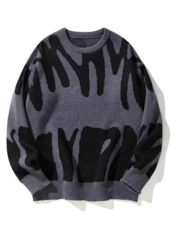 Everett | Men's Crew Neck Sweater Knitted Striped