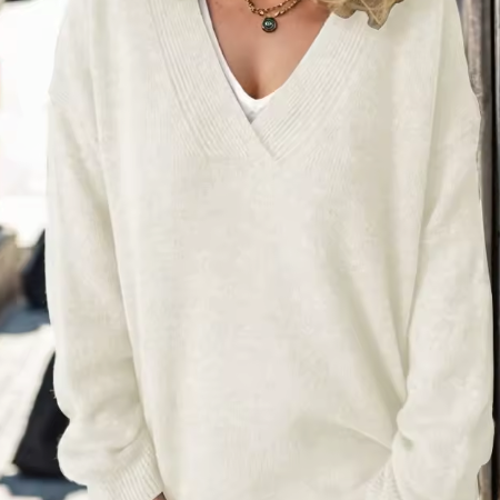 Felicity | Women's V Neck Soft Knit Sweater
