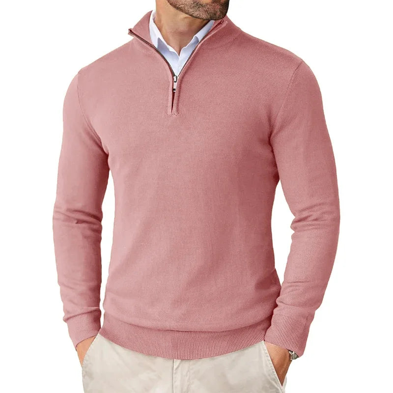Fletcher | Men's Half Zip Sweater Knitted
