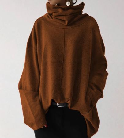 Flora | Women's Turtleneck Sweater Long Sleeve