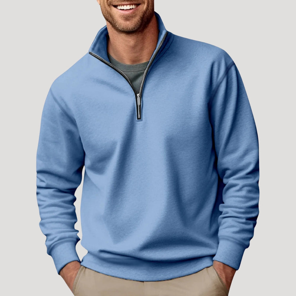 Garrett | Men's Quarter Zip Sweater Knitted