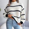 Georgia | Women's Ribbed Turtleneck Sweater Slouchy
