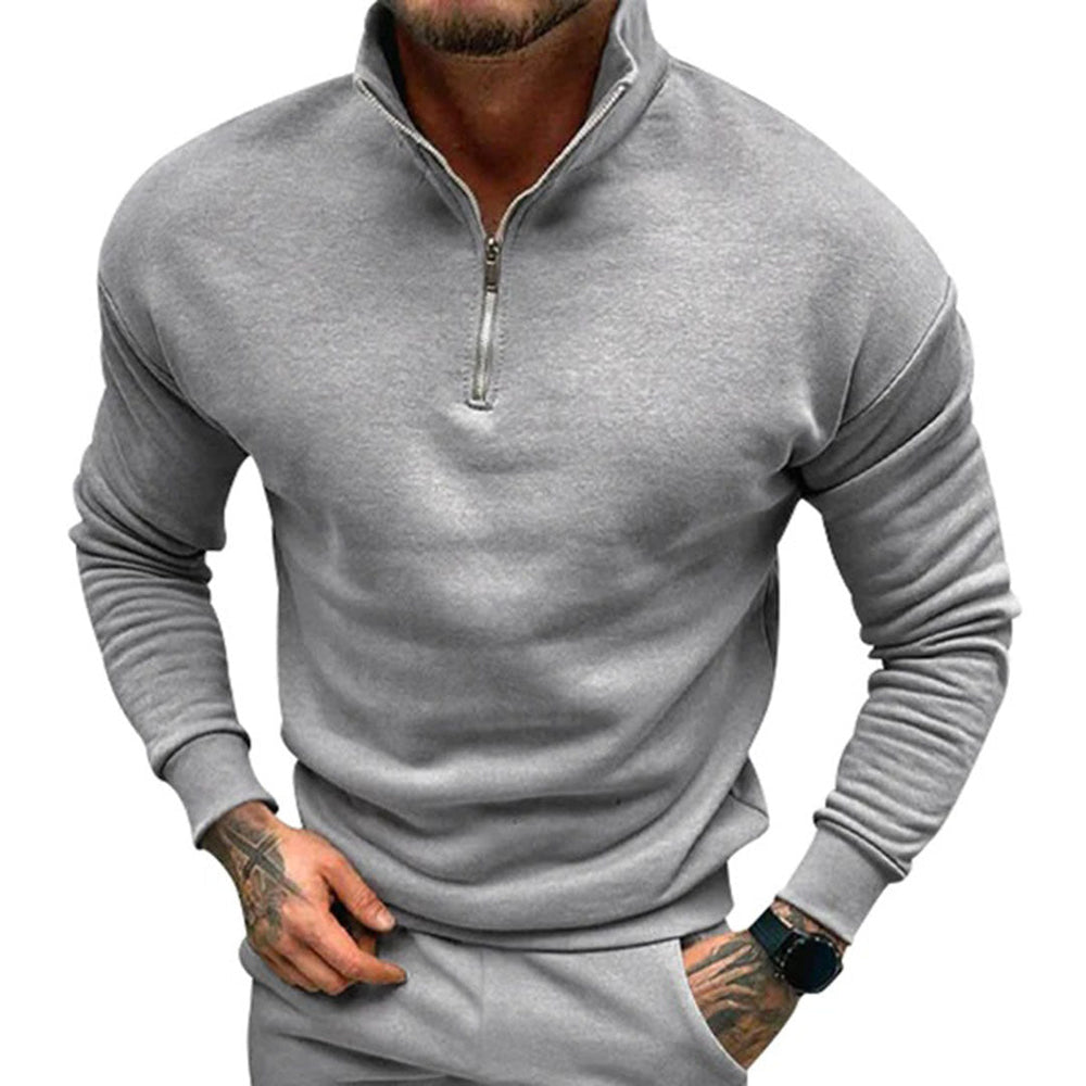 Godfrey | Men's Half Zip Sweater Fine Knit