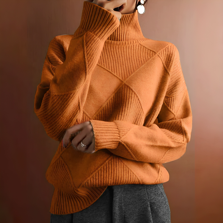 Greta | Women's Knitted Turtleneck Sweater Soft Knit