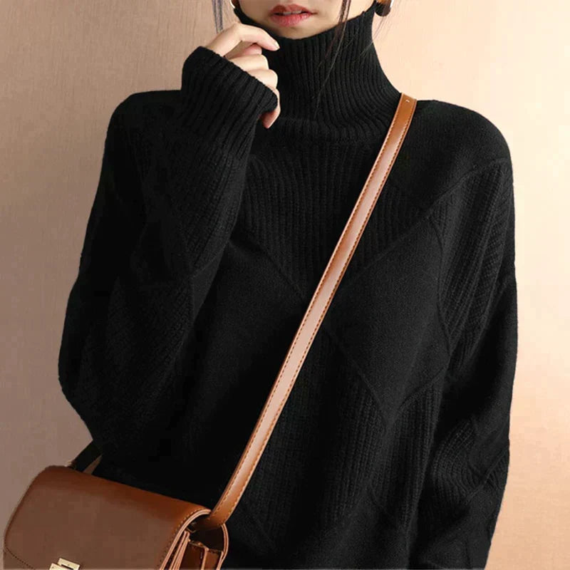 Greta | Women's Knitted Turtleneck Sweater Soft Knit