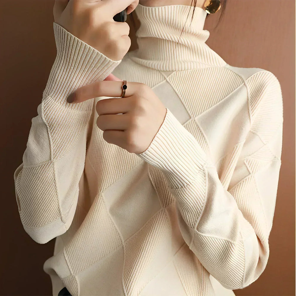 Greta | Women's Knitted Turtleneck Sweater Soft Knit