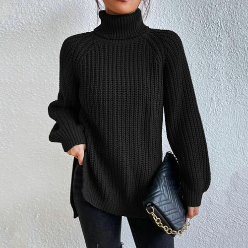 Guinevere | Women's Fine Knit Turtleneck Sweater