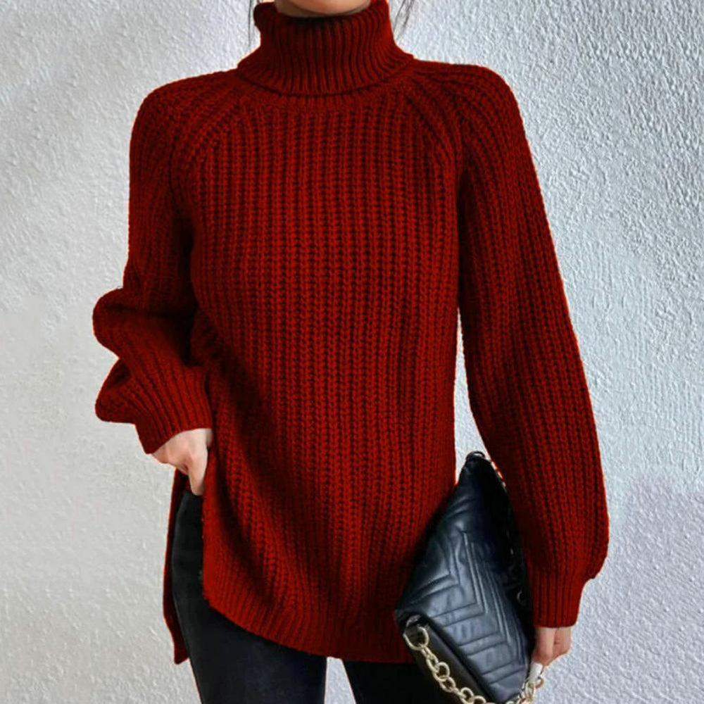 Guinevere | Women's Fine Knit Turtleneck Sweater