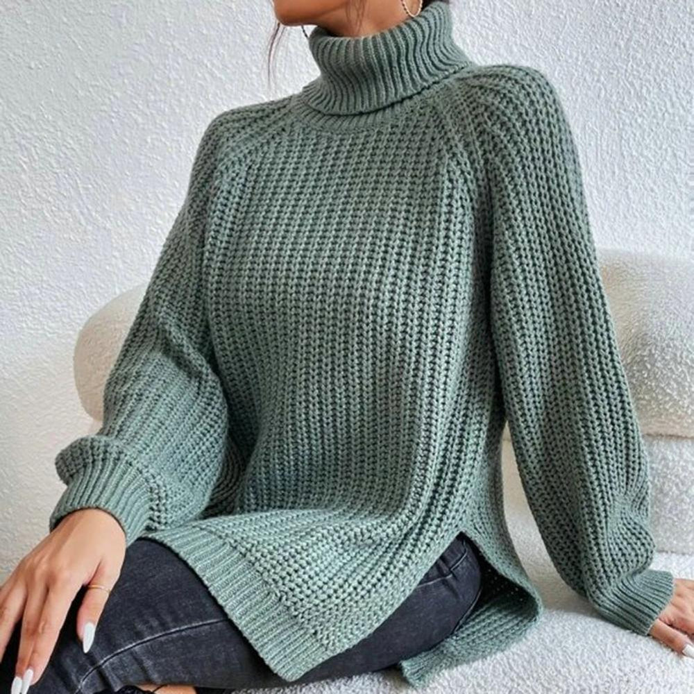 Guinevere | Women's Fine Knit Turtleneck Sweater