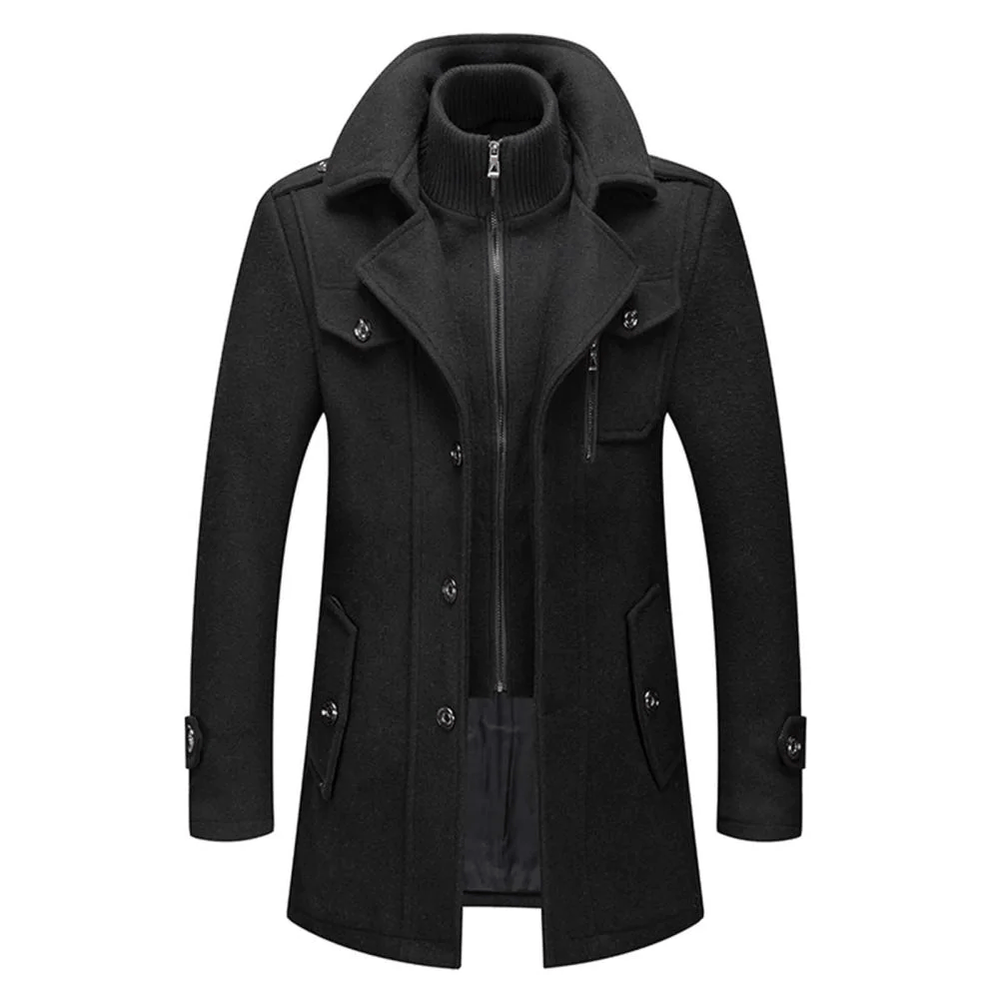 Bertram - Men's Layered Winter Trench Coat