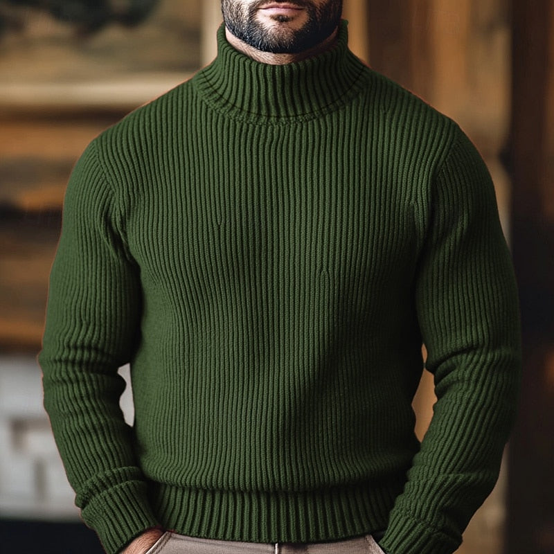 Hadrian | Men's Turtleneck Sweater Knitted