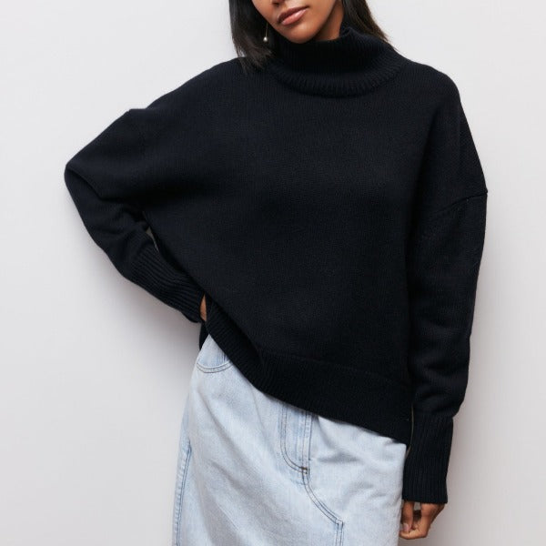 Halle | Women's Long Sleeve Turtleneck Sweater