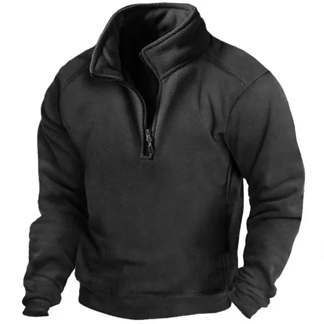 Gareth - Men's Windproof Half-Zip Sweater