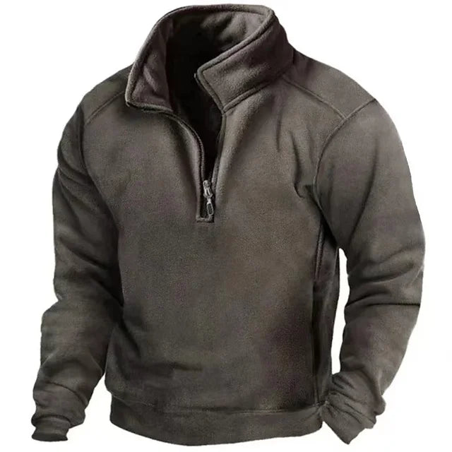 Gareth - Men's Windproof Half-Zip Sweater