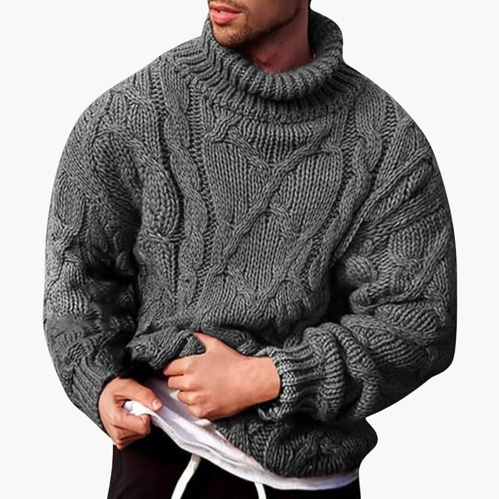 Heath - Men's Timeless Knit Turtleneck Sweater
