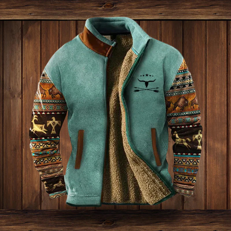 Radcliffe - Men's Rugged Vintage Fleece Jacket
