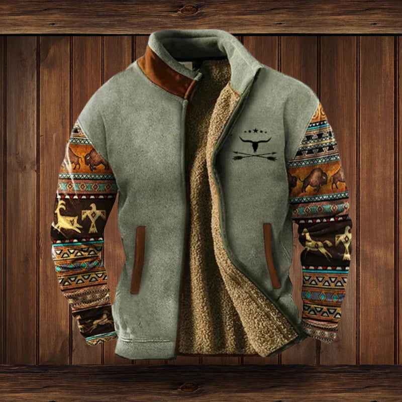 Radcliffe - Men's Rugged Vintage Fleece Jacket