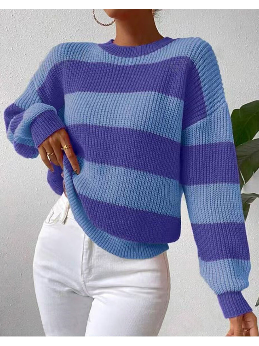 Hollis | Women's Striped Crew Neck Sweater