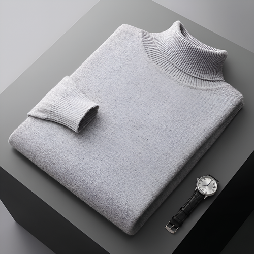 Horace | Men's Wool Turtleneck Sweater Fine Knit