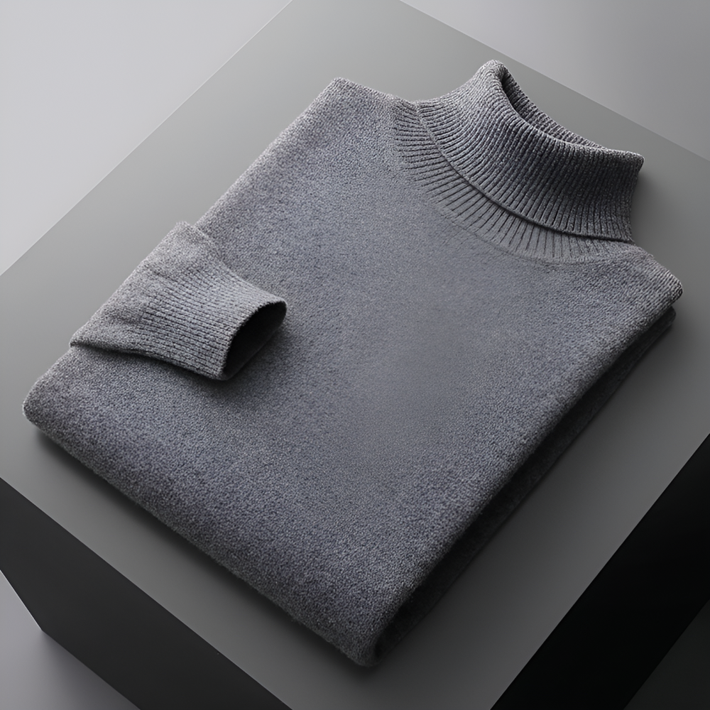 Horace | Men's Wool Turtleneck Sweater Fine Knit