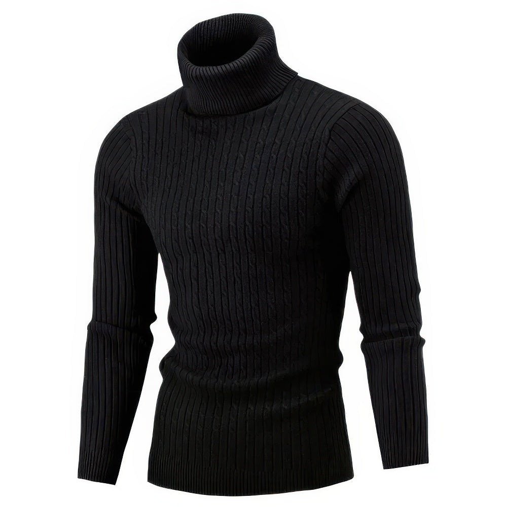 Ignatius | Men's Ribbed Knit Turtleneck Sweater