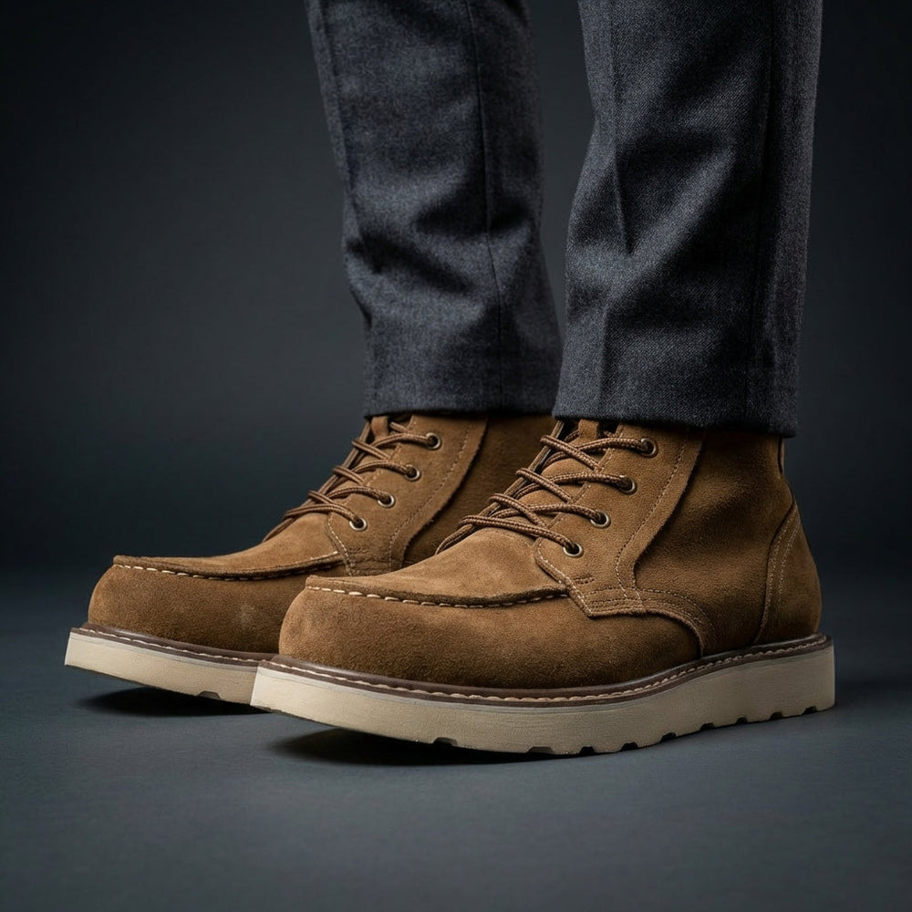 Ingram | Men's Leather Boots Lace Up Ankle