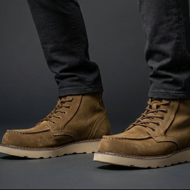 Ingram | Men's Leather Boots Lace Up Ankle