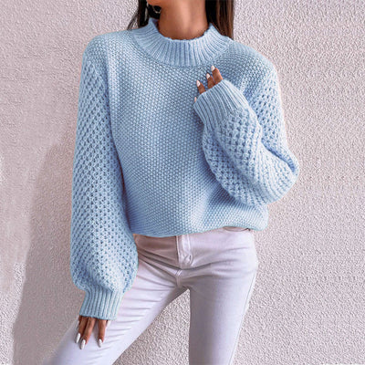 Iris | Women's Wool Mock Neck Sweater