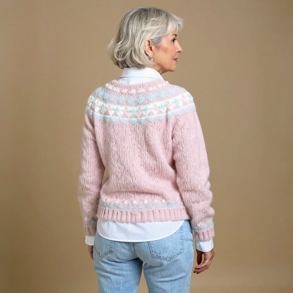 Ivy | Women's Fair Isle Button Up Knitted Cardigan