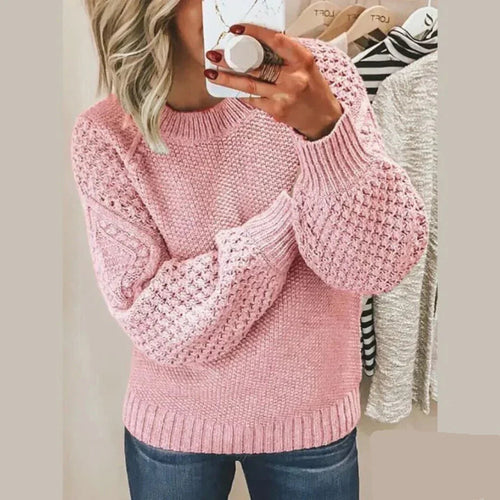 Honora - Women's Wool-Blend Classic Knitted Sweater