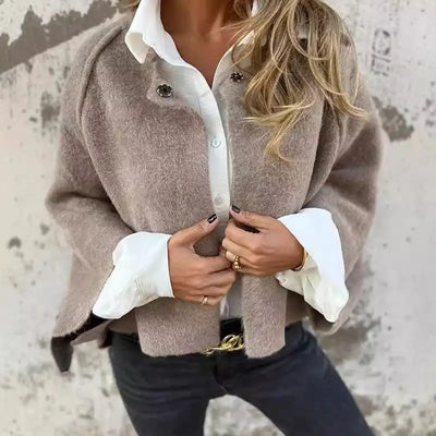 Jacinta | Women's Cropped Cape Sleeve Cardigan