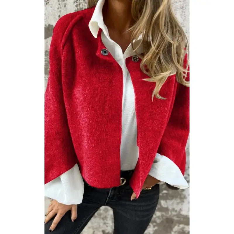 Jacinta | Women's Round Neck Wool Cardigan Oversized