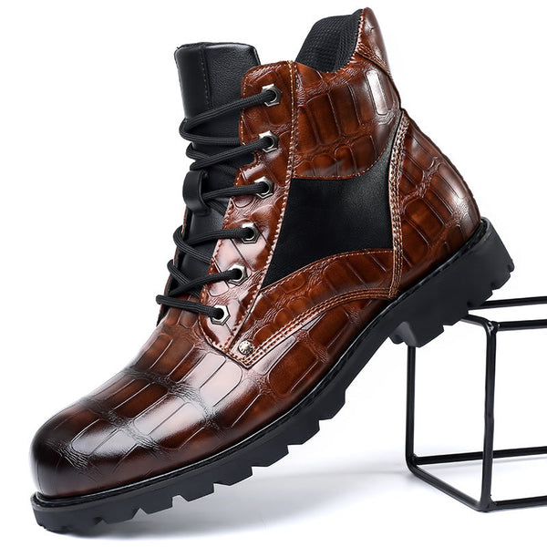 Jules | Men's Leather Boots Chelsea Lace Up