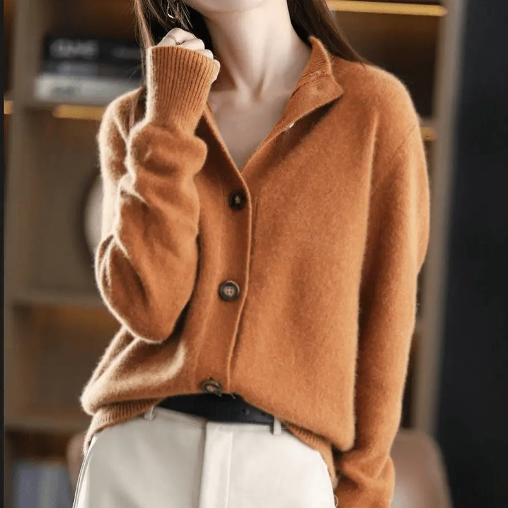Juliet | Women's Cashmere Cardigan Knitted