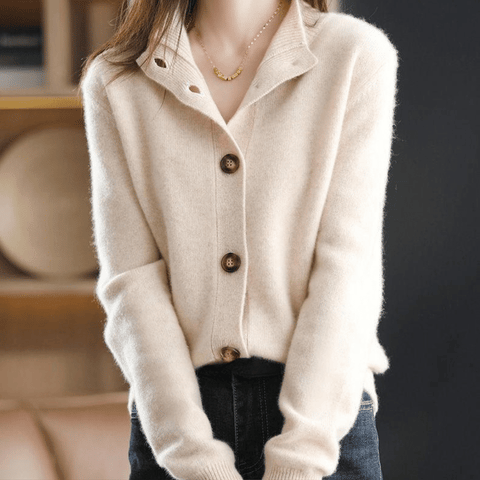 Juliet | Women's Cashmere Cardigan Knitted