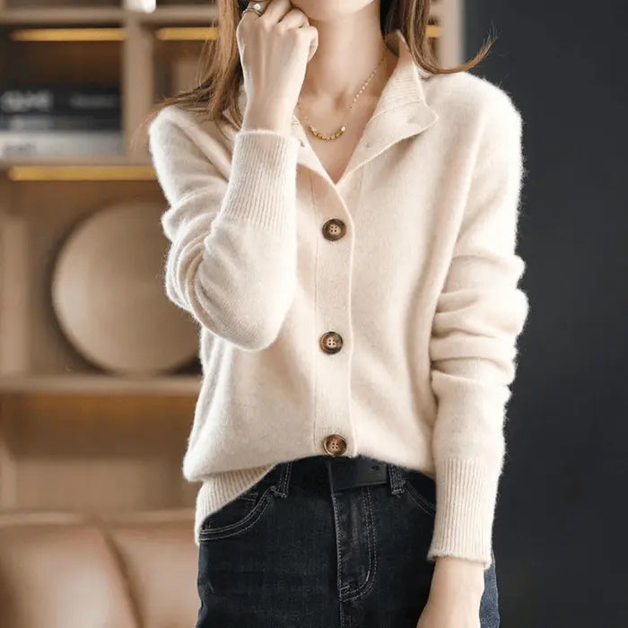 Juliet | Women's Cashmere Cardigan Knitted