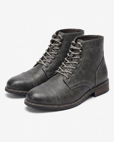 Killian | Men's Cap Toe Leather Lace-Up Boots