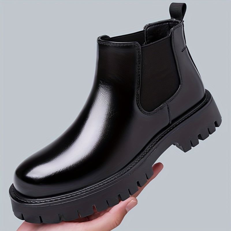 Leopold | Men's Chunky Chelsea Boots Leather Ankle